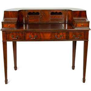 Appraisal: A George III Style Mahogany Carlton House Desk Early th