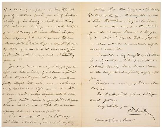 Appraisal: AMERICA'S FIRST BLACK DIPLOMAT CAUTIONS FREDERICK DOUGLASS DOUGLASS FREDERICK BASSETT