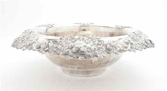 Appraisal: An American Sterling Silver Bowl Tiffany Co of circular form