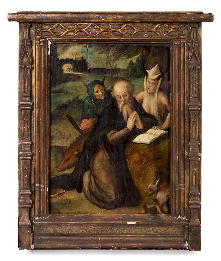 Appraisal: Probably Flemish th Century The Temptation of Saint Anthony Probably