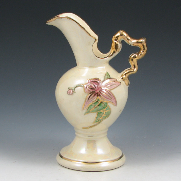 Appraisal: Hull Woodland Gloss W - Ewer - Unusual Glaze Hull