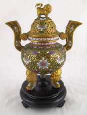 Appraisal: A Chinese cloisonne enamelled brass incense burner ht cm