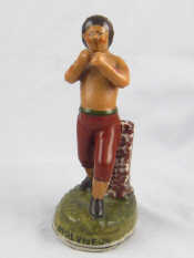 Appraisal: A th century Staffordshire figure of Tom Molyneux the champion