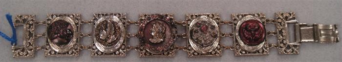 Appraisal: ART' bracelet featuring center locket Estimate -