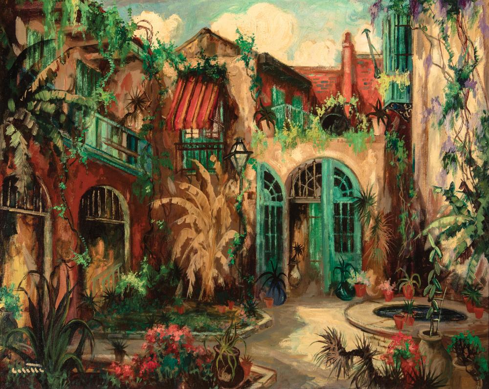 Appraisal: Colette Pope Heldner American Louisiana - Patio Little Theatre St