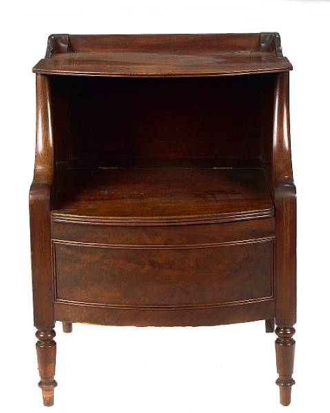 Appraisal: A George IV mahogany commode height in width in depth