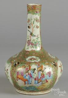 Appraisal: Chinese export porcelain rose Canton water bottle th c ''