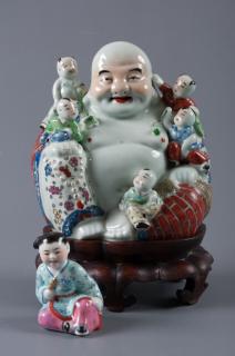 Appraisal: Mao Ji Sheng Laughing Buddha Other Two Mao Ji Sheng