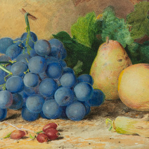 Appraisal: Charles Henry Slater British - Still Life of Fruit watercolor