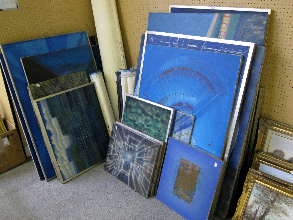 Appraisal: KENNETH PALMER Lot comprising twenty seven works - mostly oils