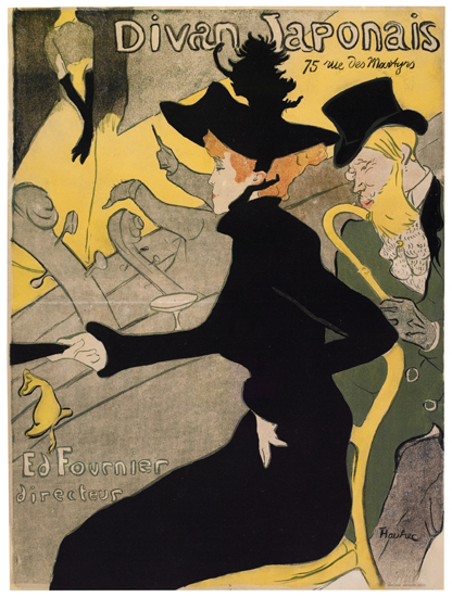 Appraisal: HENRI TOULOUSE-LAUTREC Divan Japonais Color lithograph - x mm x