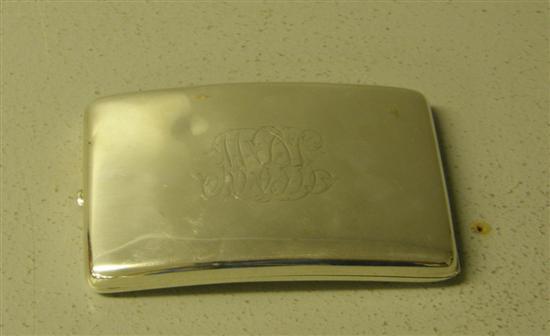 Appraisal: Edward VII silver cigarette case Birmingham ozs w d in