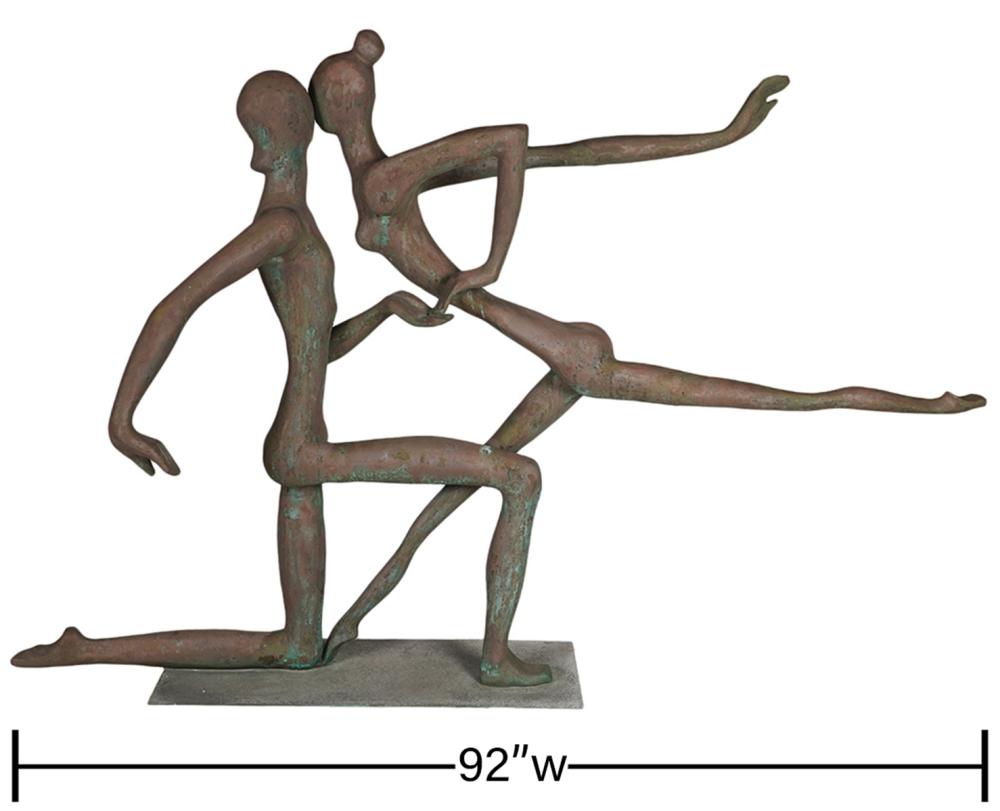 Appraisal: LARGE MANUEL CARBONELL BRONZE FIGURINE 'DANCERS'Manuel Carbonell Cuban American -