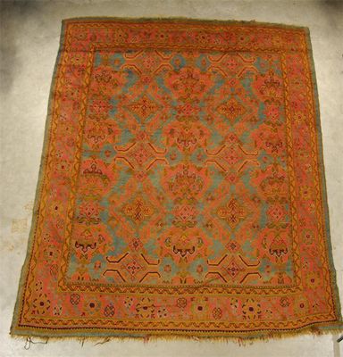 Appraisal: An Ushak 'Turkey' carpet west Anatolia c x in x