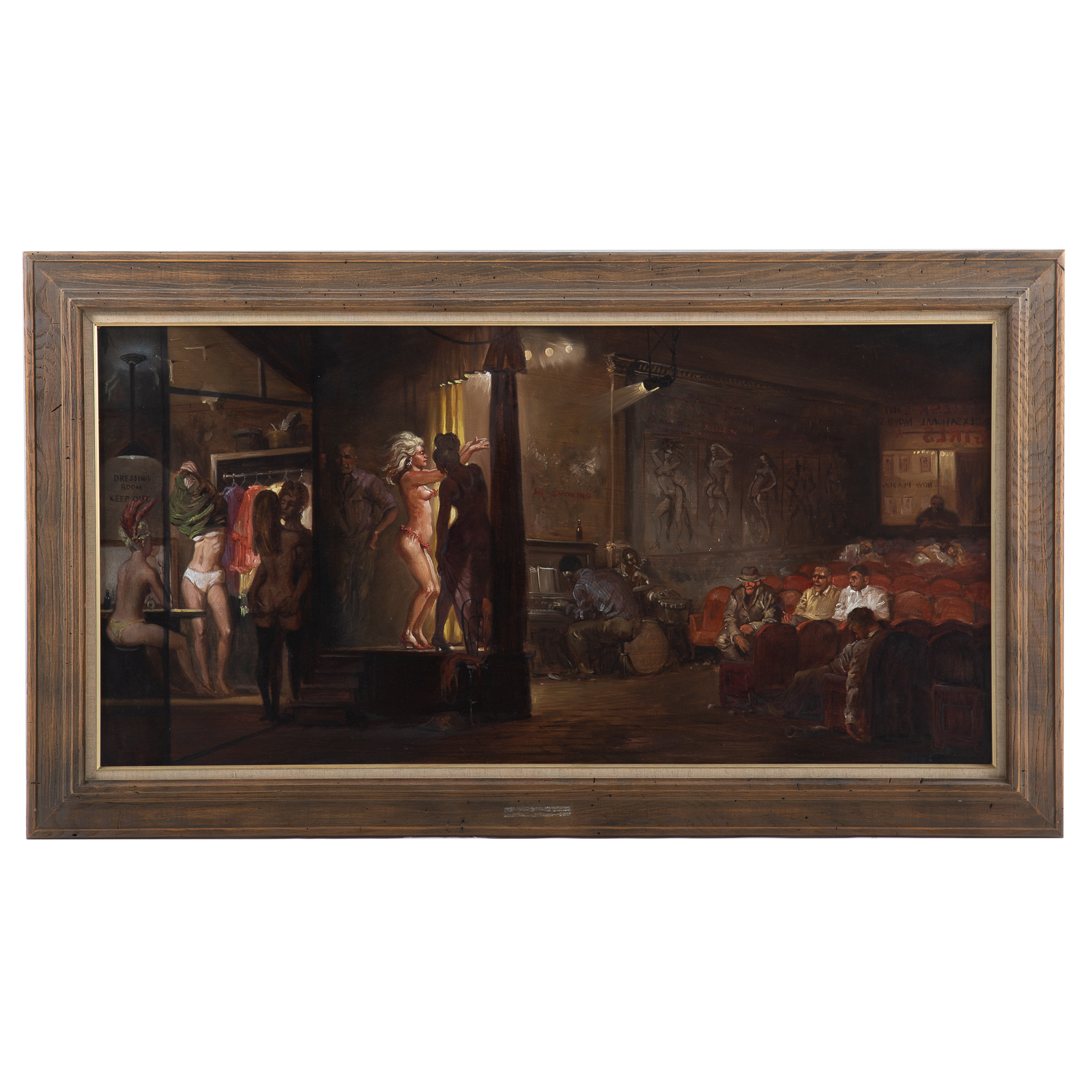 Appraisal: JOSEPH SHEPPARD NUDE DANCING GIRLS OIL American b Oil on