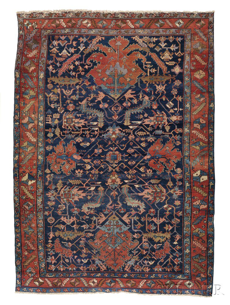 Appraisal: Karadja Carpet Northwest Persia early th century the abrashed midnight