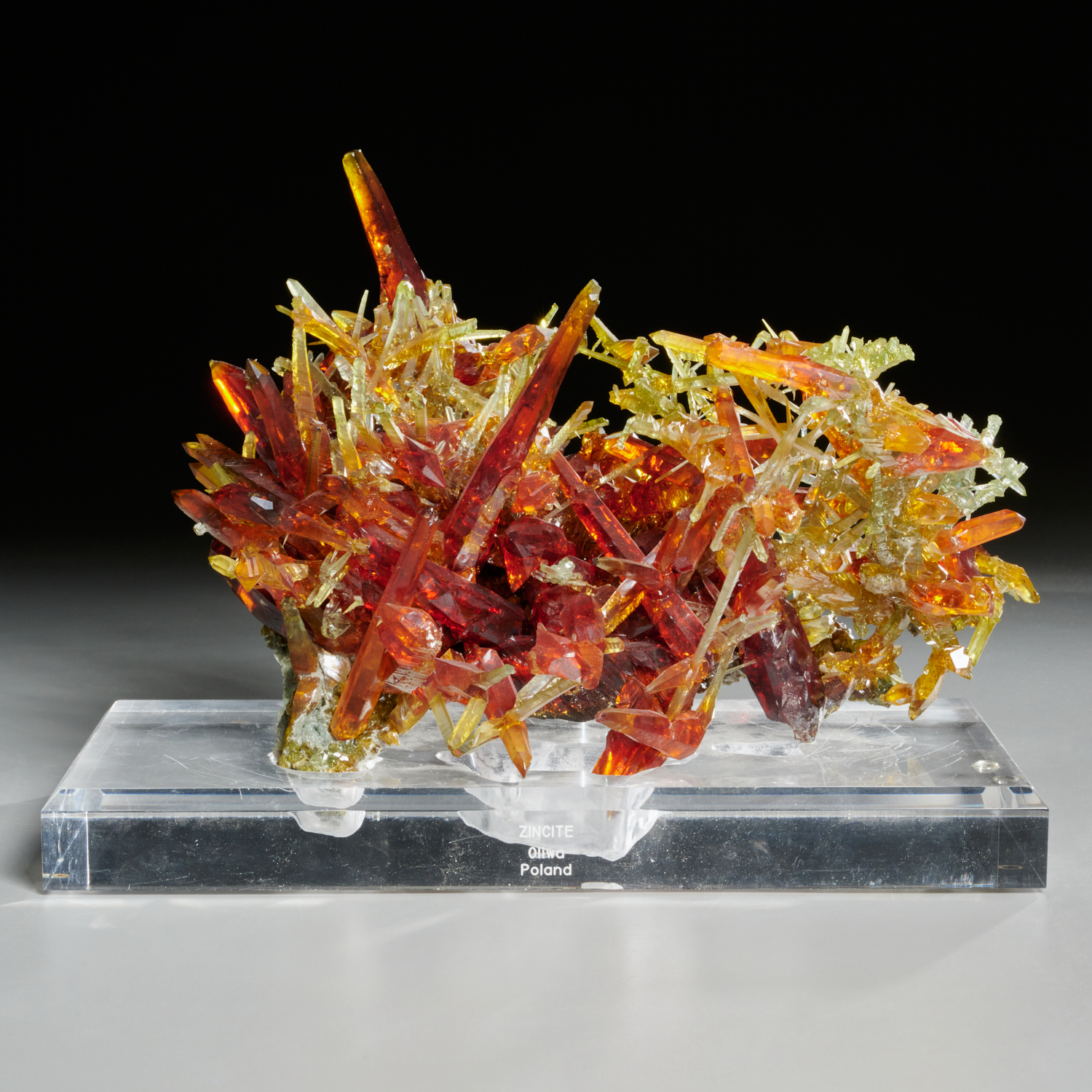 Appraisal: LARGE ZINCITE SPECIMEN th c Oliwa Poland russet to light