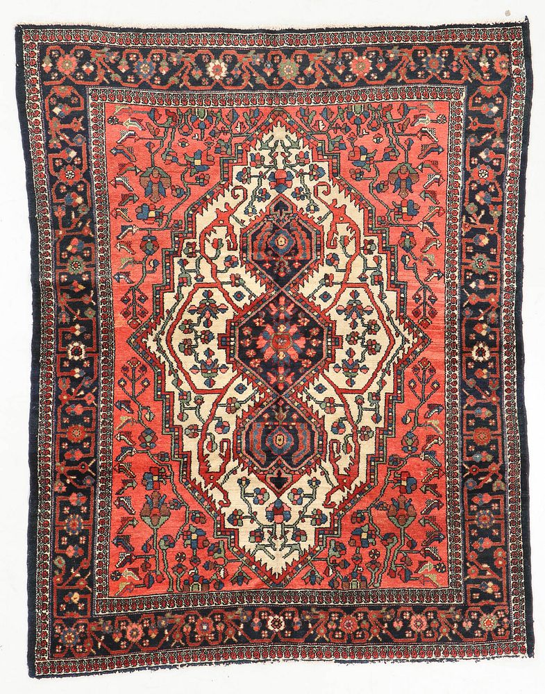 Appraisal: Antique Baktiari Rug Persia ' '' x ' '' Antique