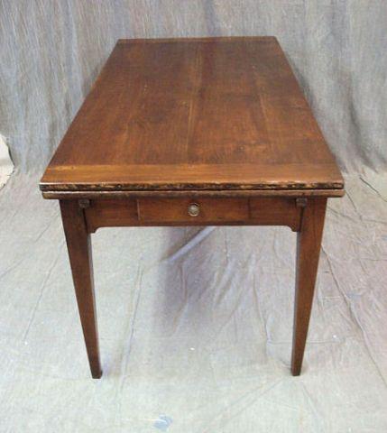 Appraisal: th Cent Extension Table with Drawer From a Brewster home