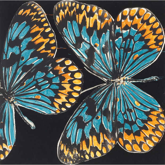 Appraisal: Donald Sultan American b ''Butterflies '' color screenprint '' x