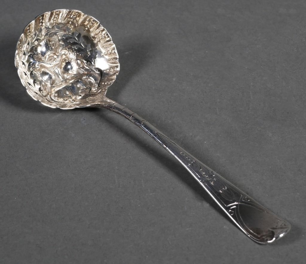 Appraisal: Sterling ladle bearing the hallmark of London silversmith George Smith