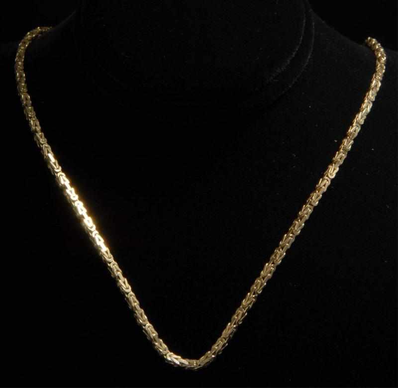 Appraisal: K Y Gold Necklace Description mm wide Weight dwt Condition