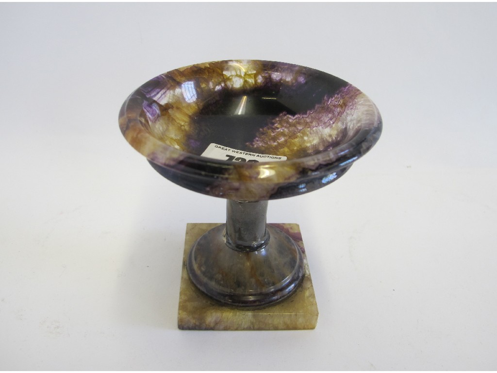 Appraisal: Blue John Salt in the form of a tazza