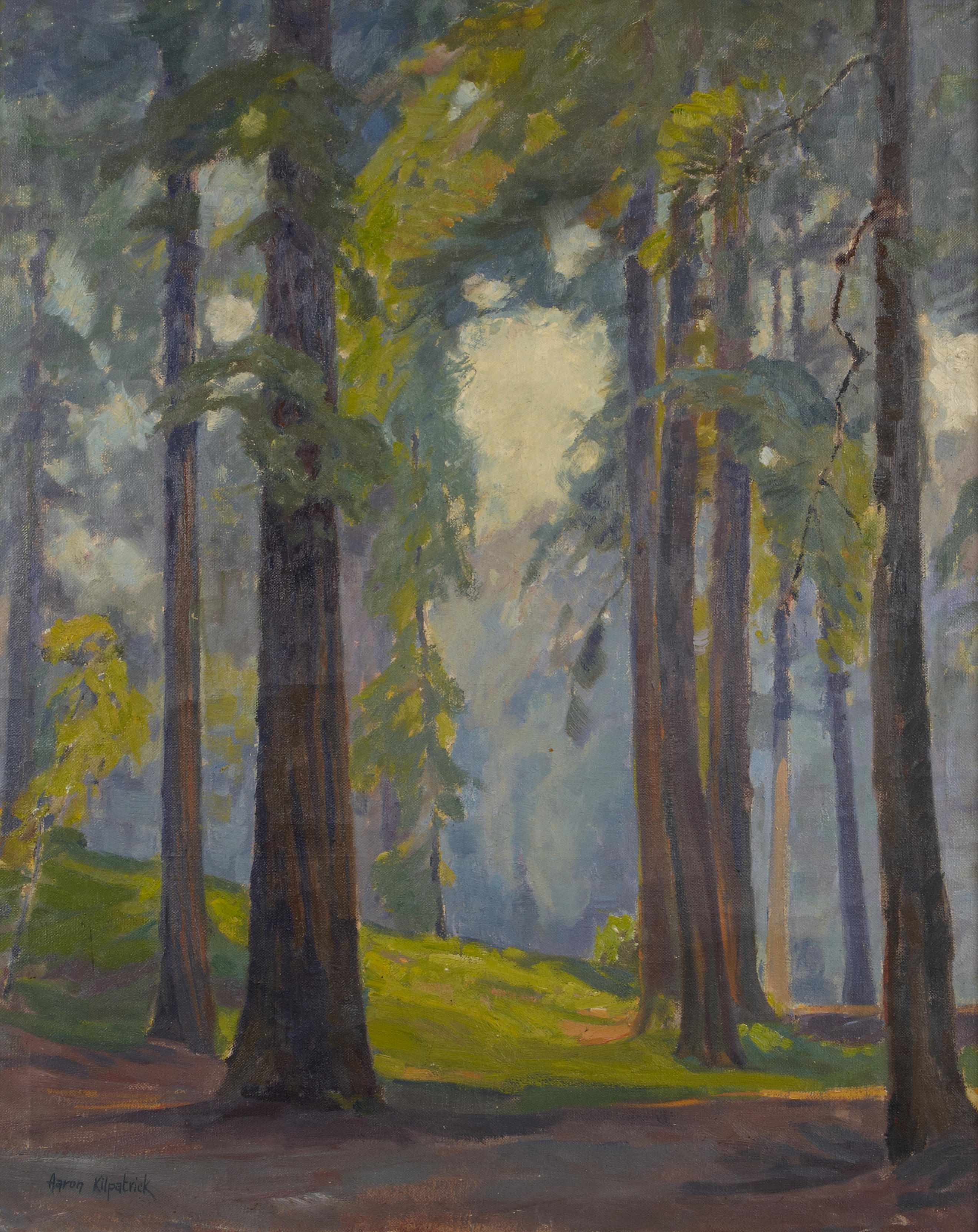 Appraisal: Aaron Edward Kilpatrick American - Sunlight through the trees signed