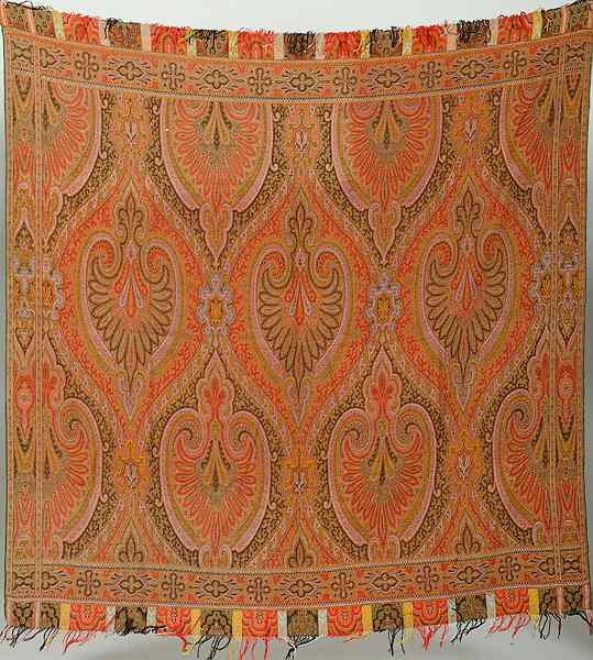 Appraisal: Paisley Scarf th century a paisley scarf in shades of