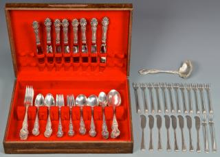 Appraisal: pcs flatware inc Wallace Violet pattern pieces of Sterling Silver