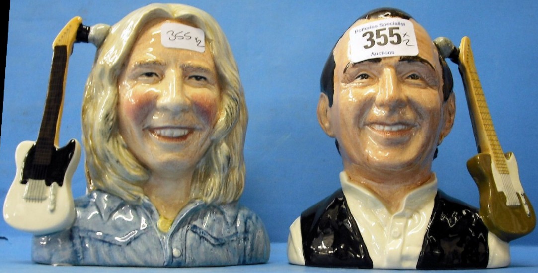 Appraisal: Royal Doulton Character Jugs Rick Parfitt D and Francis Rossi