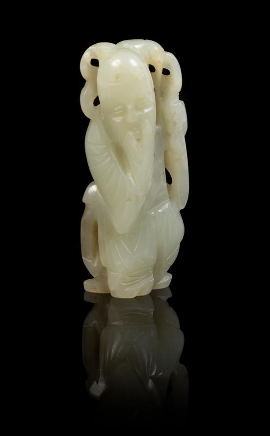 Appraisal: Sale Lot A Carved Jade Toggle of a pale celadon