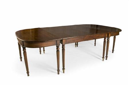 Appraisal: A large Regency mahogany extending dining table cm wide cm