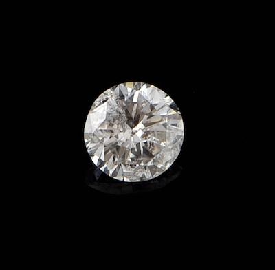 Appraisal: An Unmounted Carat Round Brilliant Cut Diamond Color approx H