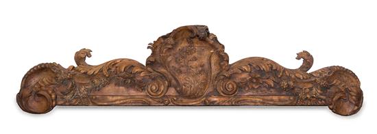 Appraisal: Sale Lot A Continental Carved Overdoor Panel with fruit and