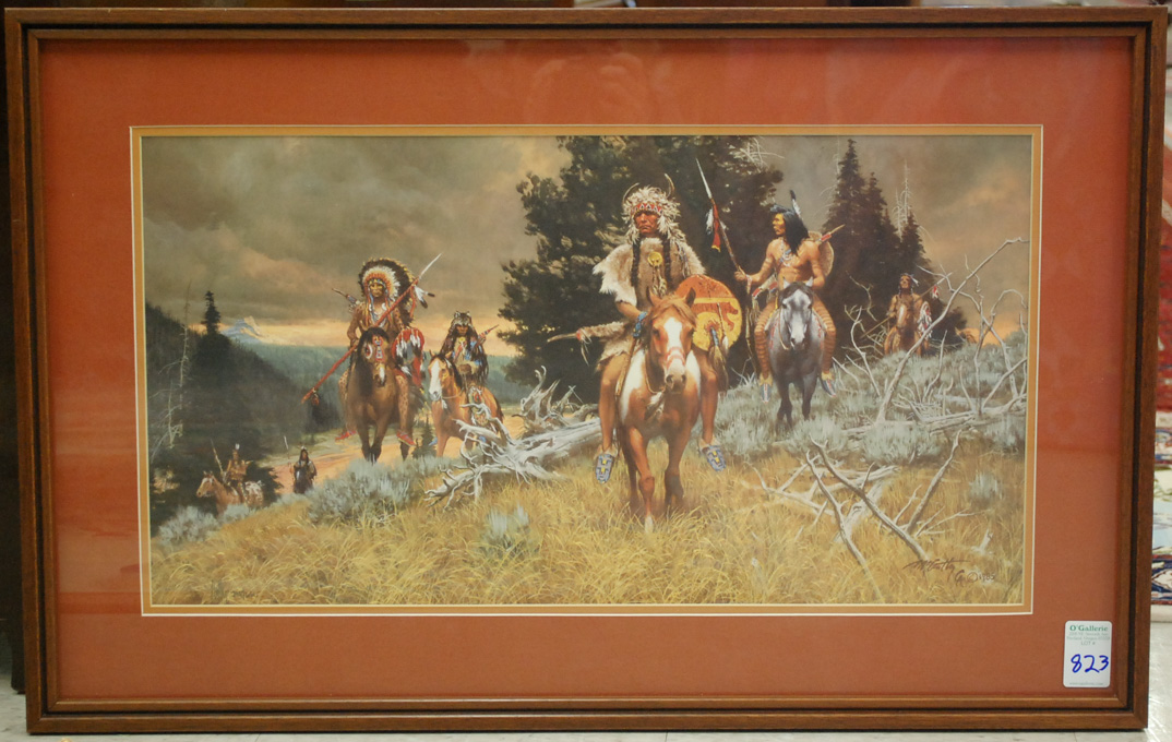 Appraisal: FRANK McCARTHY OFF-SET LITHOGRAPH New York Arizona - Native Americans