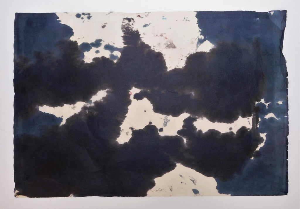 Appraisal: TARO YAMAMOTO ABSTRACT EXPRESSIONIST WC PAINTING California Connecticut New York