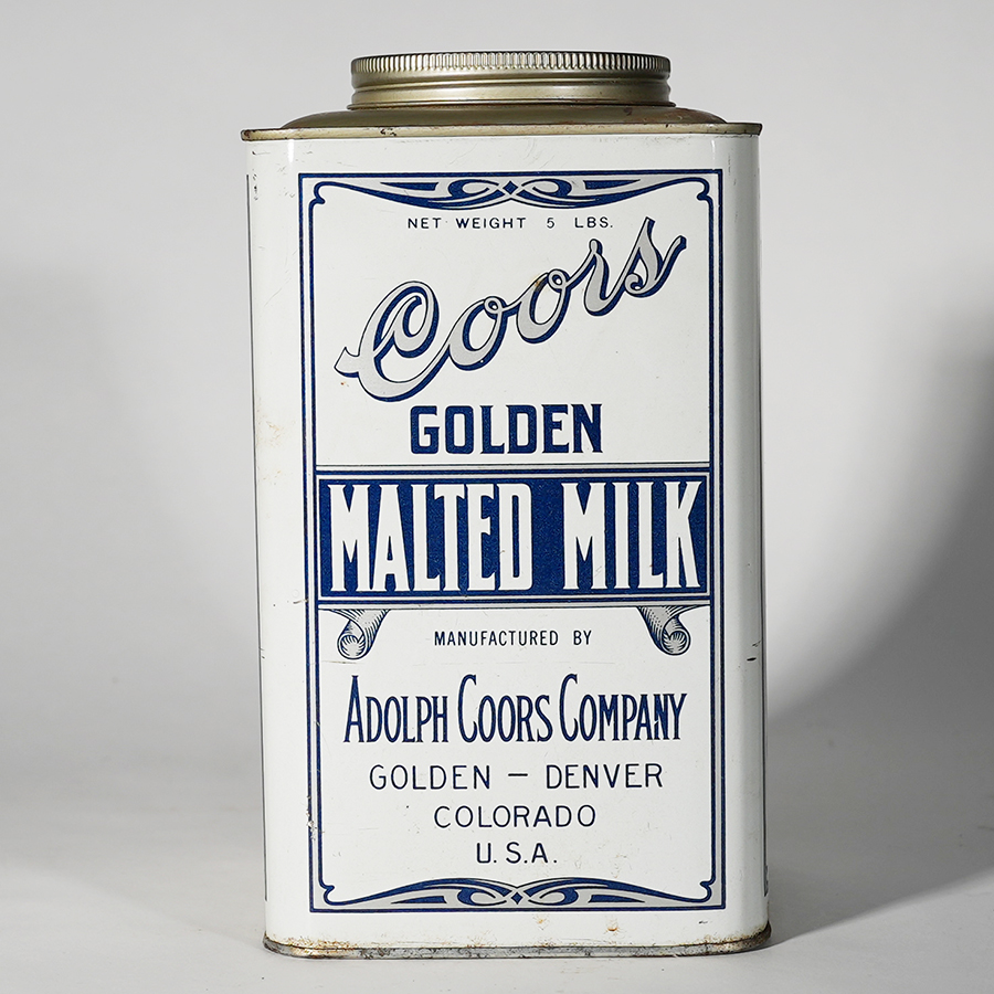 Appraisal: Adolph Coors Golden Malt Milk Tin ContainerReference n aBrewery Adolph