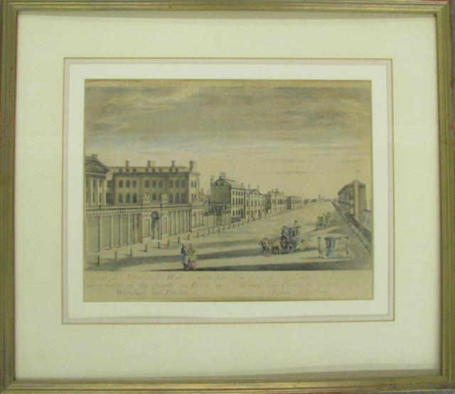 Appraisal: A framed antique hand-colored engraving by George C Winckler depicting