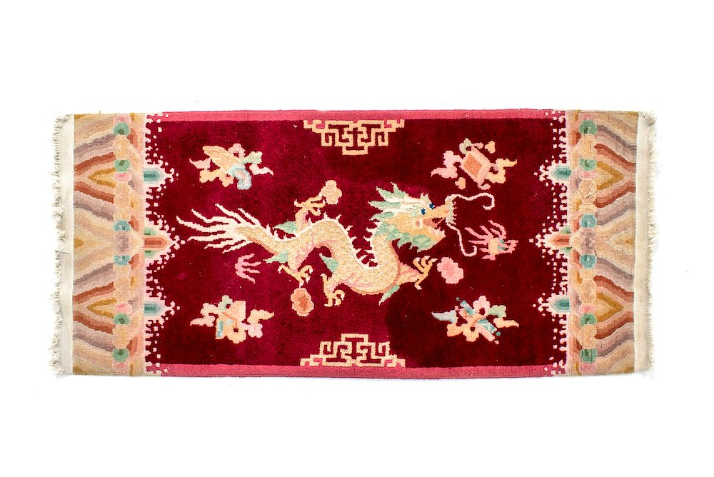 Appraisal: A Chinese Wool Rug x inches A Chinese Wool Rug