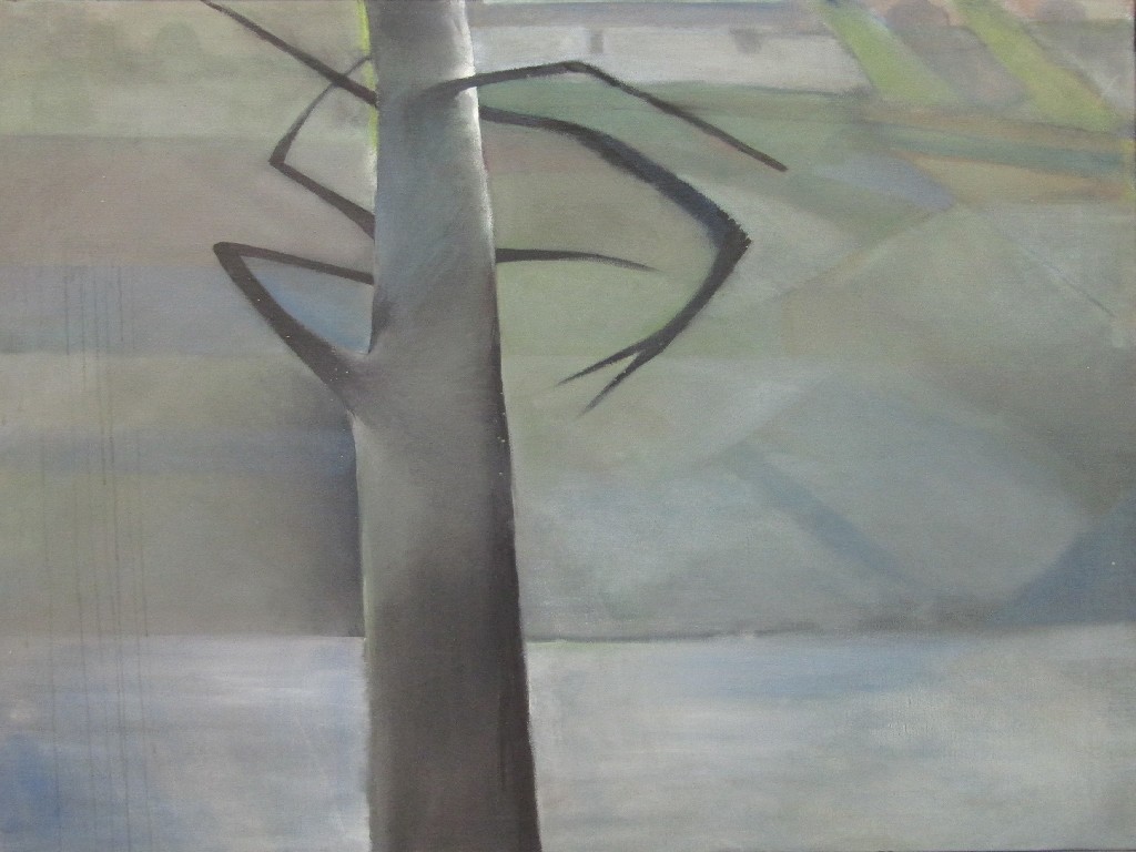 Appraisal: LINDA ANTON Acrylic on canvas 'Tree' signed recto