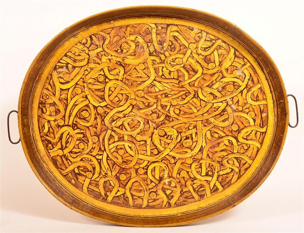 Appraisal: Large th Century Tin Drying Tray Large th Century Tin