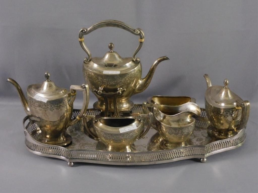 Appraisal: REED AND BARTON STERLING SILVER -PIECE TEA ANDcoffee service classical