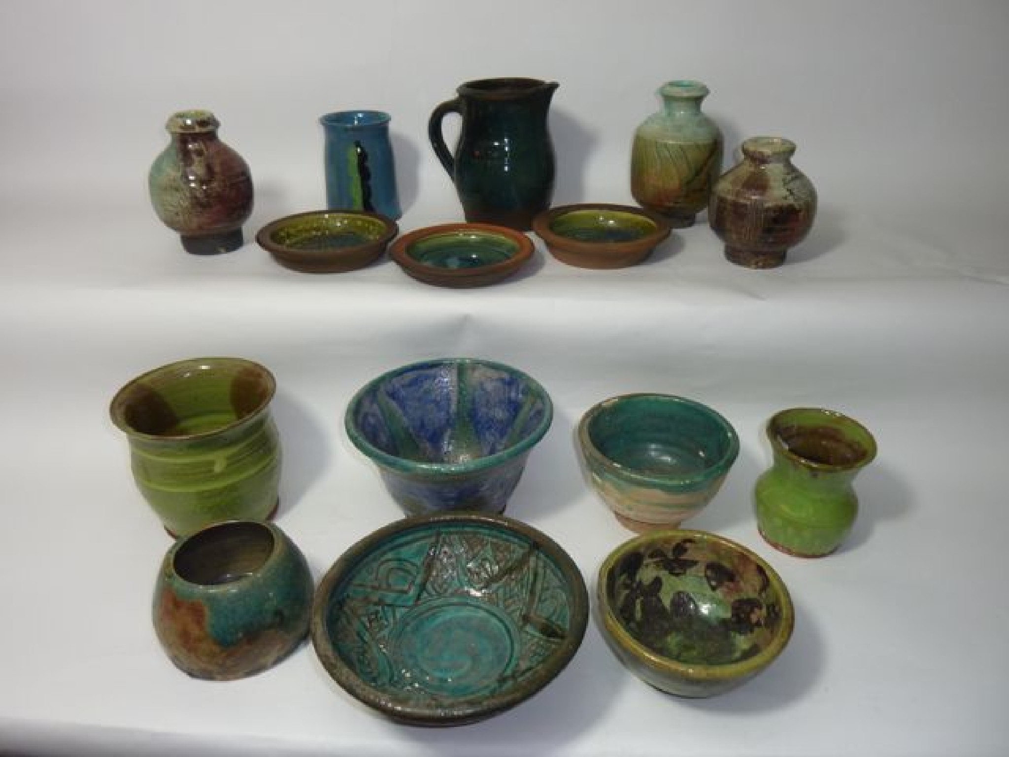 Appraisal: A quantity of mixed Studio Pottery comprising mainly vases jugs