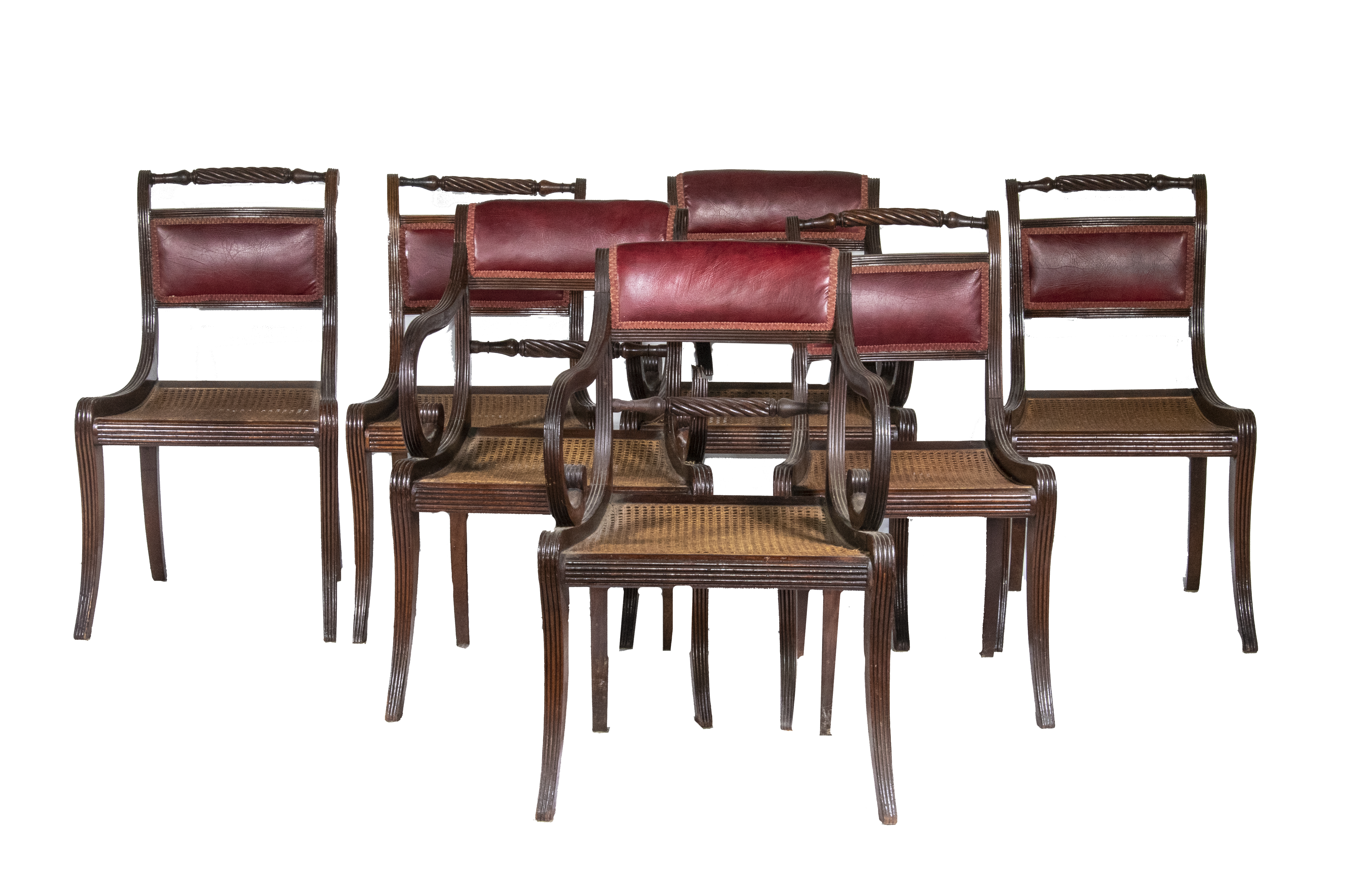 Appraisal: REGENCY MAHOGANY DINING CHAIRS Set of th c English Dining