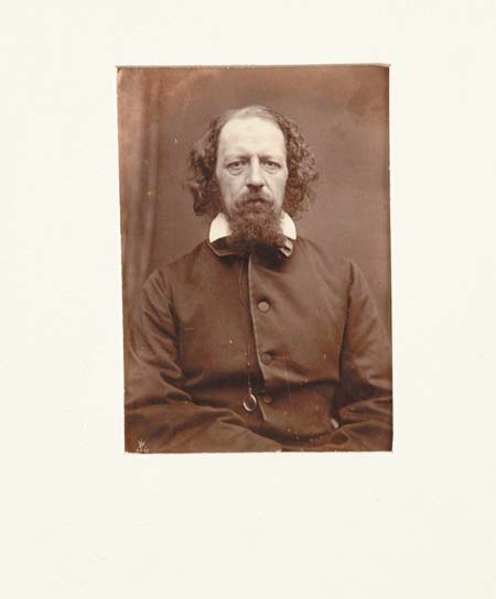 Appraisal: UNFRAMED PORTRAIT OF ALFRED TENNYSON - ENGLISH POET Albumen print