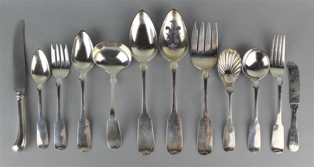 Appraisal: OLD NEWBURY CRAFTERS 'STURBRIDGE' PATTERN SILVER PART SERVICE Service for