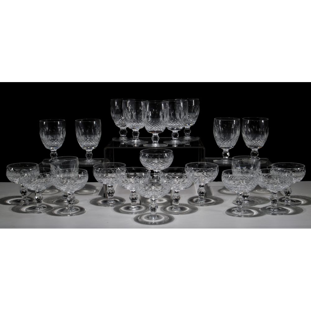 Appraisal: WATERFORD CRYSTAL COLLEEN ASSORTMENT items including water goblets champagne coups