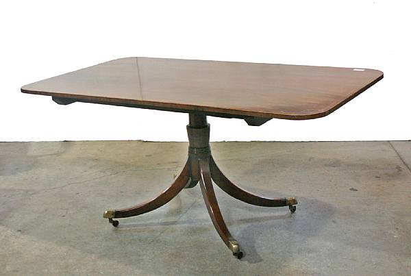 Appraisal: A George III mahogany tilt top breakfast table first quarter