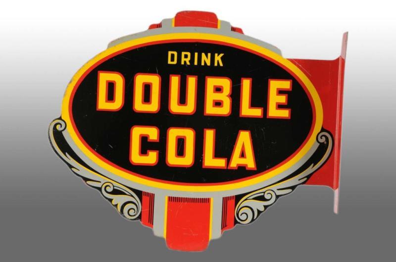 Appraisal: Tin Double Cola Flange Sign Description Very minor edge rust